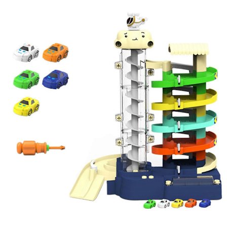 Garage med elevator sæt, garage legetøj med lys og lyde indendørs udendørs legetøj [YATOY]