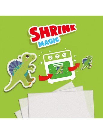 SES Creative Shrink Foil - Dinosaur Keychains - Multi/patterned - ONE SIZE