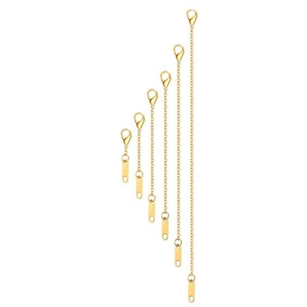 Forlænger sikkerhedskæde i rustfrit stål forlængerkæde GULD