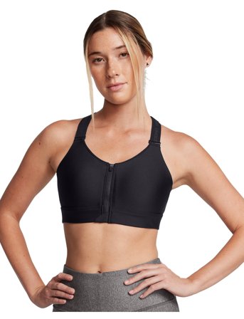 Under Armour Ua Infinity High Zip 2.0 Bra - Black - M/D/DD