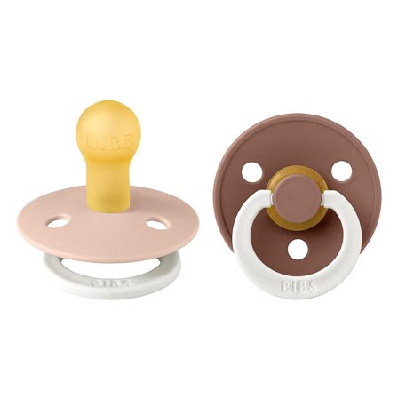 BIBS Latex Sut 2-Pak Blush /Woodchuck Str. 1, Børn & Forældre, Sutter, Latexsutter
