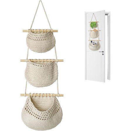 Dør Opbevaringskurv - Vægmonteret opbevaring til køkken og badeværelse