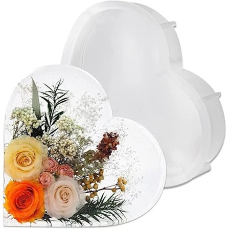 Large Epoxy Resin Molds Silicone Mold Casting Resin Epoxy Resin Heart Shape Silicone Mold Large Silicone