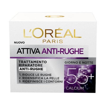 L'Oréal Paris Viso Attiva Anti-rughe Crema 55+ 50ml - Crema giorno antirughe