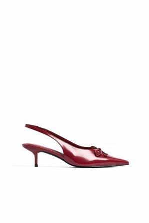 NA-KD Pumps med slingback och rosettdetalj - Högklackade skor - Röd - EU 36