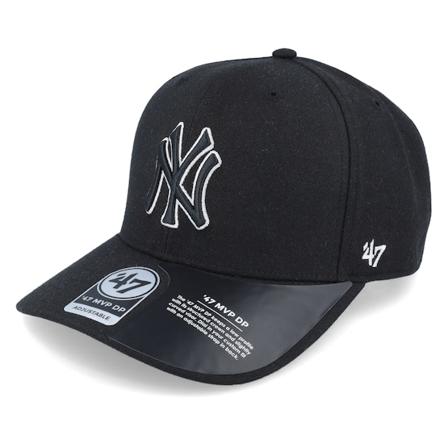 47 Brand - MLB Svart adjustable Caps - New York Yankees Cold Zone Mvp Dp Black Adjustable @ Hatstore