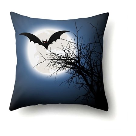 Persiko hud kudde tryckt kudde serie-blå + silver