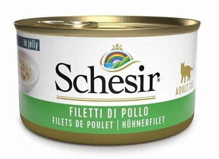 Schesir Filetti Di Pollo Cibo Umido Gatti Adulti Lattina 85g