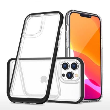 iPhone 14 Pro Max -puhelimen kuori Clear 3in1 - Musta