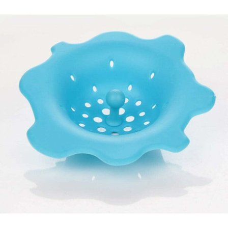 Gulvafløb til våde og tørre områder, silikone gulvafløb, gulvafløb til badeværelse, hårfanger, afløbsbrønd, vaskeprop, blå