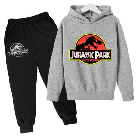 Jurassic Park Dinosaurs Lasten Vaatteet Hupparit + Housut Set Tytöt Joululahja Huppari Kevät Syksy Takki Urheilupuku Auburn 140cm