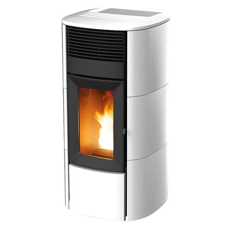 Stufa a pellet MCZ Club Hydromatic 18 M2 18 kW ad acqua bianca