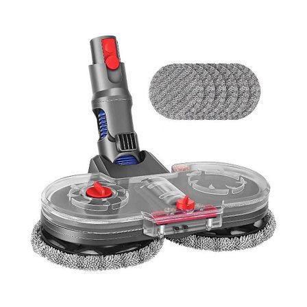 Elektrisk mopptilbehør for V12 Detect Slim støvsuger - Mopptilbehør med 6 moppputer og fjerner