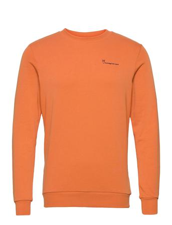 Elm Knowledgecotton Sweat - Gots/Ve Sweatshirt Trøje Orange Knowledge Cotton Apparel