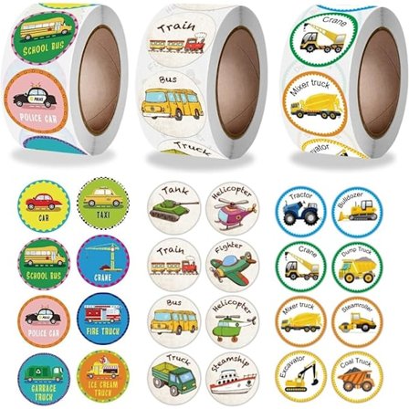 Lastebilstickers Bilstickers Jagerfly Traktor Anleggskjøretøy Lastebilstickers Utrykningskjøretøy kompatible Barn Gutter Barn Småbarn Tenåringer T