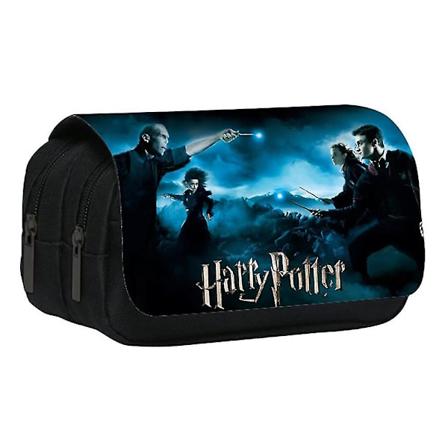 Harry Potter Dobbeltlags Blyantveske Blyantveske Skriveartikkelveske Barn Gave Festival B