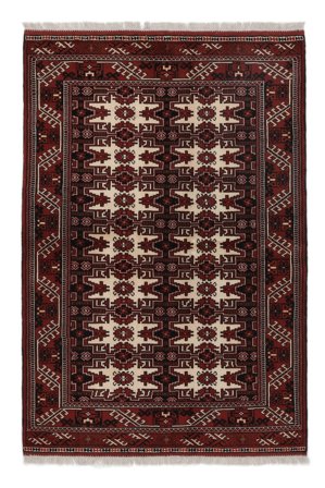 Turkaman Rug 137X200 Black/Brown Wool, Persia