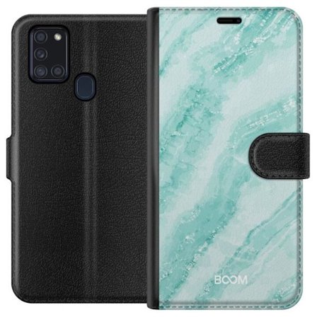Plånboksfodral till Samsung Galaxy A21s med Mint Marble