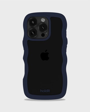 HOLDIT Holdit Wavy Case iPhone 16 Midnight Blue, Tøj & Bolig, Elektronik, Telefon & Mobiltilbehør