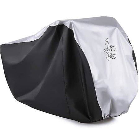 -sj-Cykelovertræk til 2 Cykler 190T Nylon Cykelovertræk Dobbelt 2 Ycle Cykel Scooter Regn Og D Ant UV Ideel Til Montering