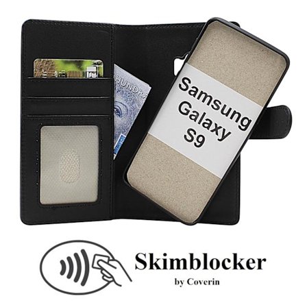 Skimblocker Samsung Galaxy S9 Magnet Plånboksfodral