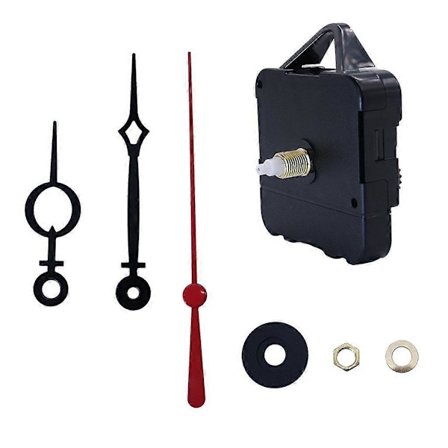 Urverksmekanism Batteridriven DIY Reparationsdel Ersätter 17mm Skaft