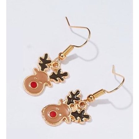 Kauniit hauskat korvakorut Joulu Rudolph Red-Nose-poro