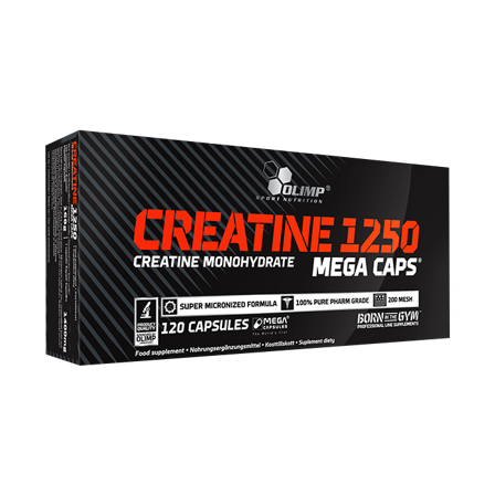 Olimp Sports Nutrition Creatine 1250 Kreatin Monohydrat 120 Mega Capsules