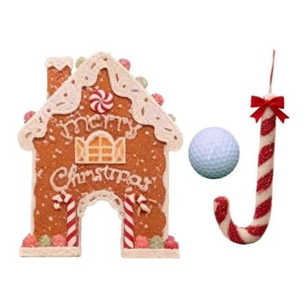 Julspel Pepparkaksgolf Set Jul Inomhus Familjespel för Barn Vuxna Julklapp[D]