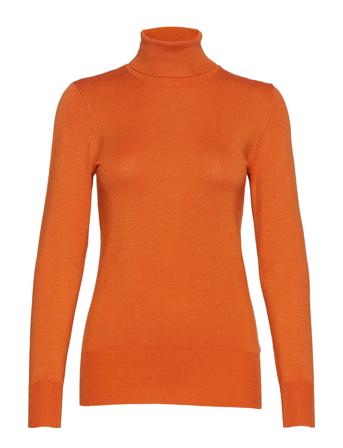 Astrid Roll Neck Turtleneck Rullekravetrøje Orange Kaffe
