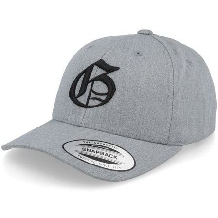 Kiddo Cap - Grå adjustable Keps - Kids G Letter 3d Heather Grey Adjustable @ Hatstore