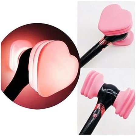 BP Lightstick Konsert Batteridriven Officiell Glow Lamp Hammer Light Stick Fans Present Hiphop Stick Luminous Toys (Rosa,