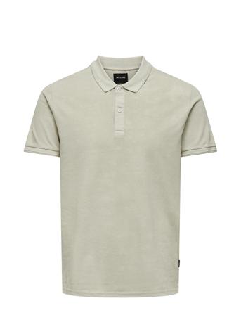 Onstravis Slim Washed Ss Polo Noos Green ONLY & SONS