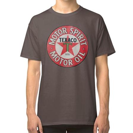 Vintage Texaco Motor Spirit Logo T-shirt black L