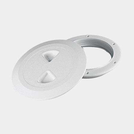 Kontrolní poklop Nuova Rade Inspection Hatch with Pressure Lock, Ø162/108 mm, s tlakovým víkem, bílý