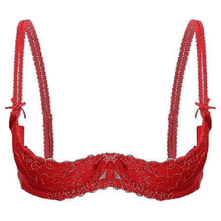 Dame 1/2 Cup Push Up Bøjle Blonde BH Lingeri Åben Bryst Cup BH Toppe Justerbar Strop Svampeforet BH Undertøj-Yvan