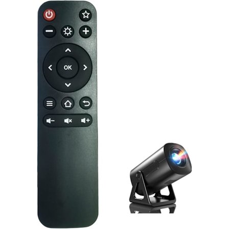 2025 Senaste Modell Fjärrkontroll Kompatibel för ClokoWe T800 Mini Projektor, Hemprojektor Svart
