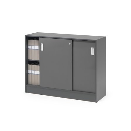 Schiebetürenschrank FLEXUS, 925x1200x415 mm, grau