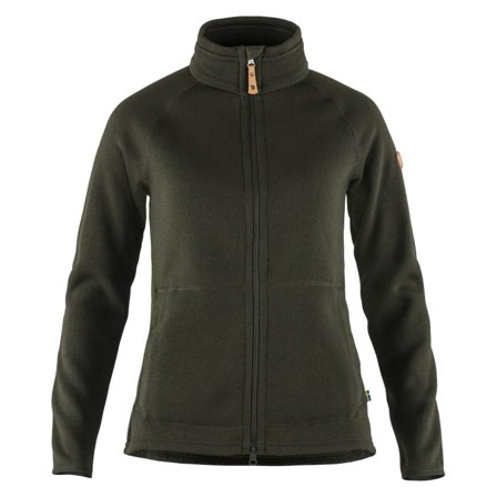 Fjällräven Women's Övik Fleece Zip Sweater Women Mid layer tops Green XXS
