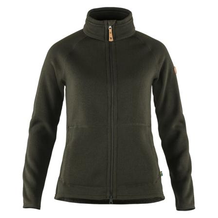 Fjällräven Women's Övik Fleece Zip Sweater Women Mid layer tops Green XXS