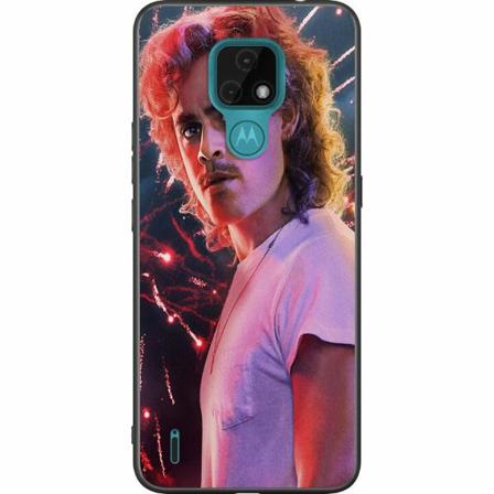 Motorola Moto E7 Svart Skal Stranger Things - Eddie Munson