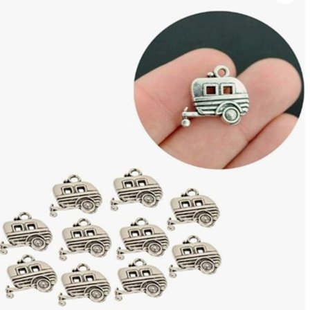 Camper Trailer Charms 3D Camper Charms Rejse Charms