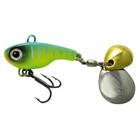 Trendex Rotation Jig, Double Spoon - Lime Green/Stripes/Orange