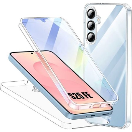 Beskyttelsesskal - BOOLING - til Samsung Galaxy S25 FE - Stødabsorberende - Transparent - Helblød og Hård