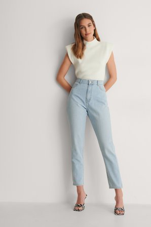 Dr Denim Jeans - Cropped Jeans - Blå - W29 L30