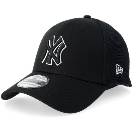 New Era - MLB Svart flexfit Keps - New York Yankees 39THIRTY Eg Neo Black/White Mesh Flexfit @ Hatstore