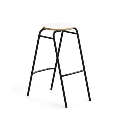 Bar stool ALTUS, H 790 mm, anthracite/white