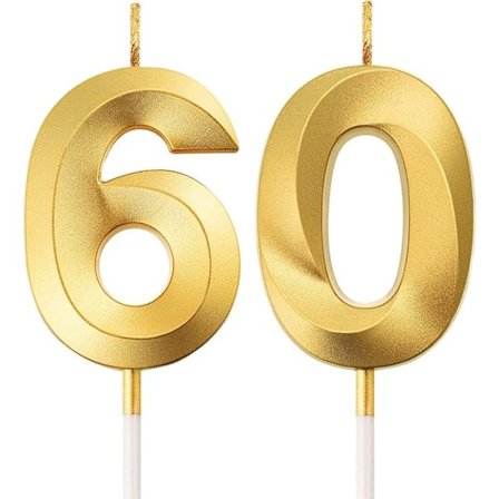 60-års bursdagslysestake nummerlys Gratulerer med dagen kakedekorasjon bursdag