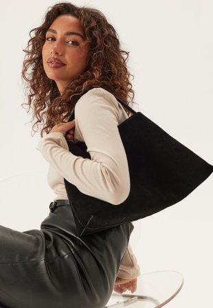 MAKE WAY-Suede Knot Shoulder Bag-Onesize