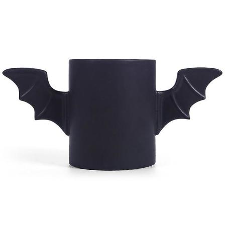 Batman Mugg Keramikmugg Cartoon Batmanvingar 3D Vattenmugg Kaffeemugg Svart